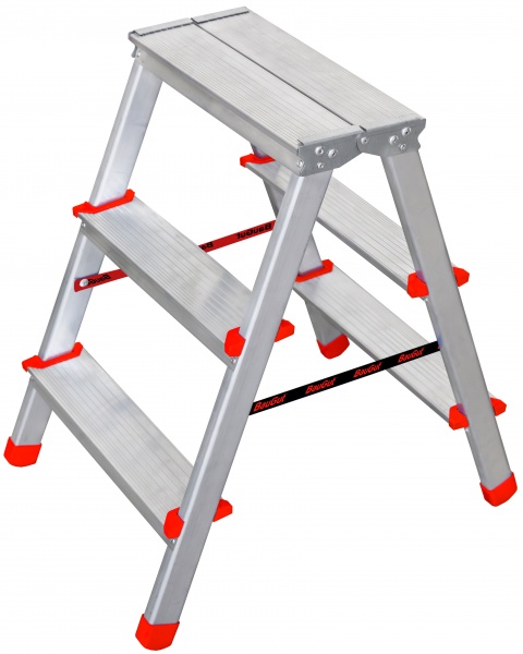 Лестница-стремянка BauGut BERG 2-сторонняя алюминиевая 2х3