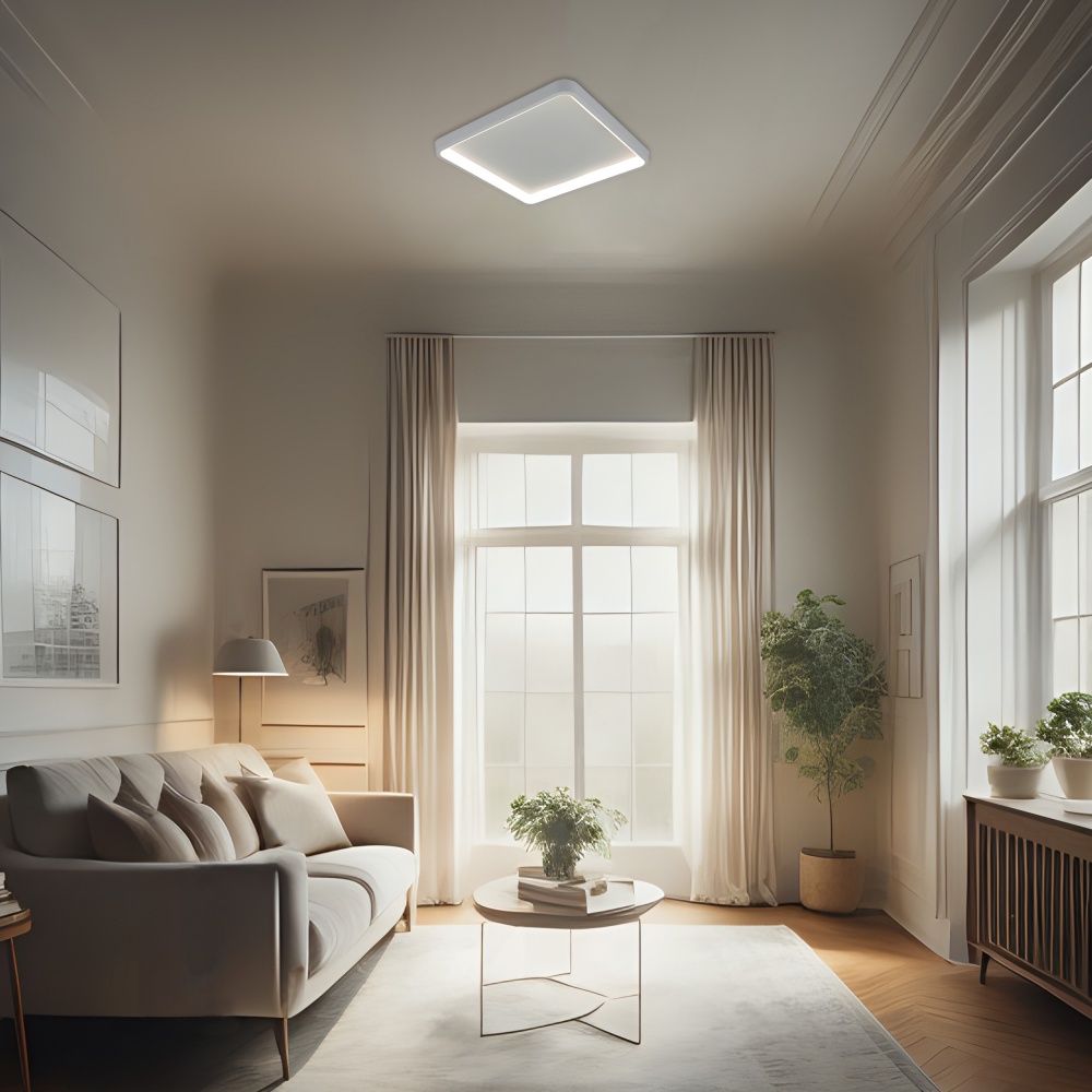 Світильник стельовий Miorro LED Aroma з пультом ДУ метал/пластик 39,6 Вт білий 51-311-101