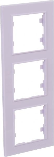Рамка тримісна Makel Karea вертикальна світло-бузковий