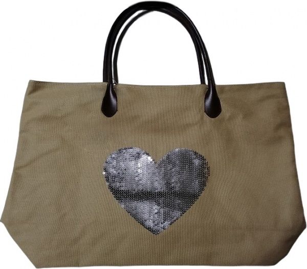 Сумка пляжная Bright Heart коричневый 