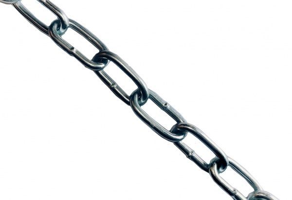 Цепь длиннозвеньевая 7 мм 1 м оцинкованная