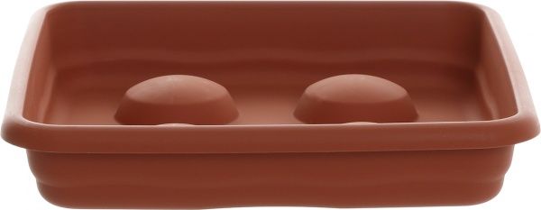 Поддон пластиковый Plastiken Terra Plato Cuadrada квадратный (7838) терракот 
