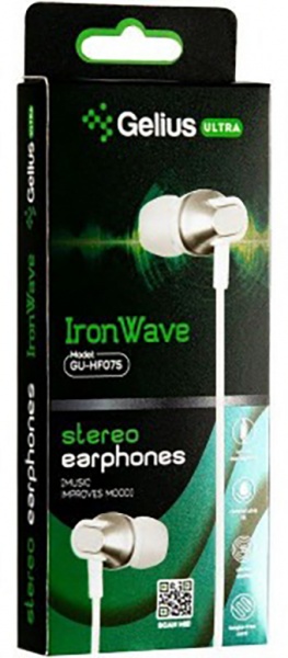 Навушники Gelius Ultra Iron Wave white GU-075 75358