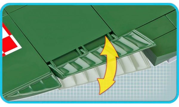 Конструктор Cobi Вторая Мировая Война Самолет PZL Карась P-23B COBI-5522