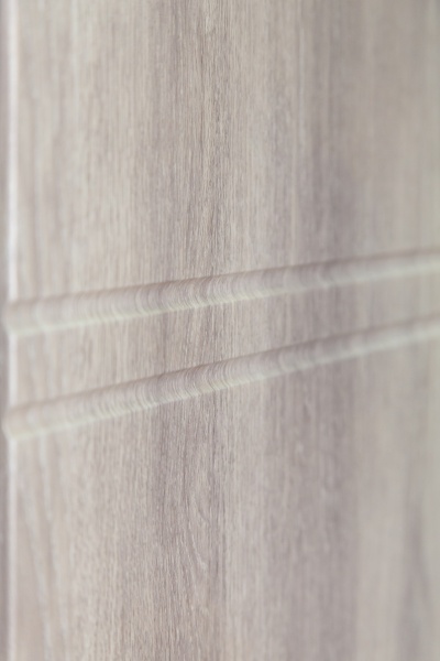 Двері вхідні Revolut Doors В-617 модель 234-237 дуб тютюн / дуб немо срібний 2050x950 мм ліві