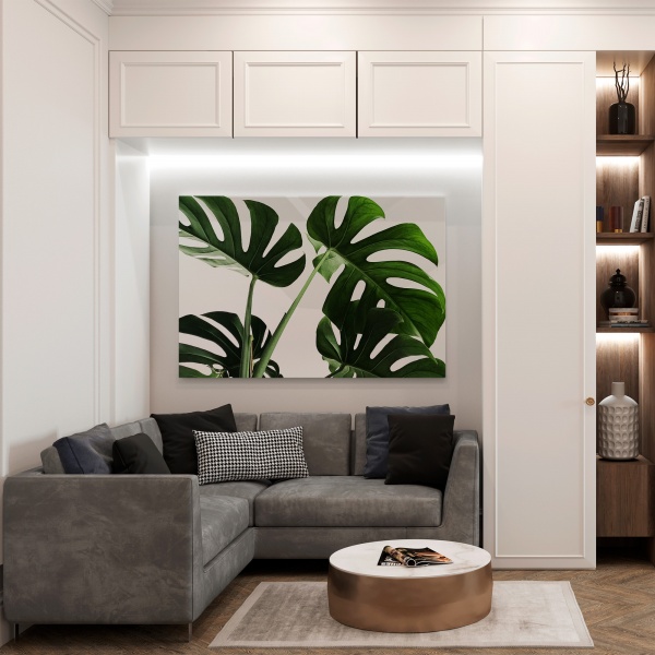 Картина на холсте Листья монстеры 110x80 см WS Holst 14082212 