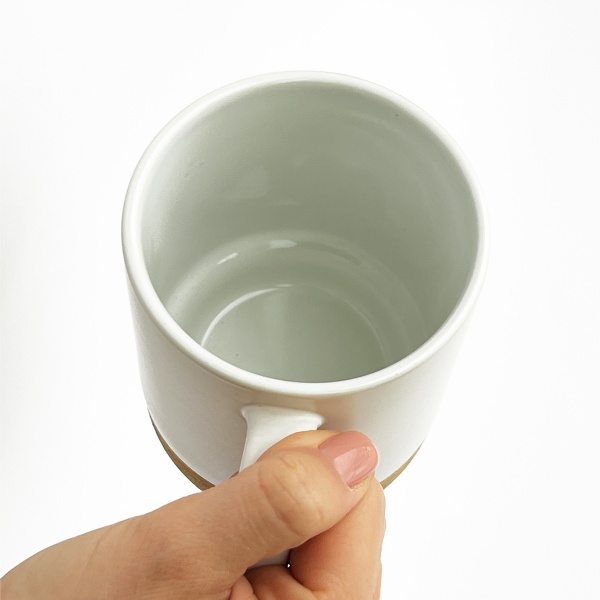 Чашка керамическая с подставкой 320 мл KP-14 WHITE