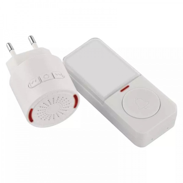 Звонок беспроводной в розетку Emos белый P5734