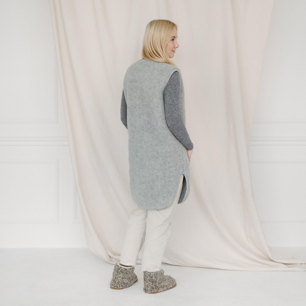 Жилет Flokati Pearl р. M/L серый