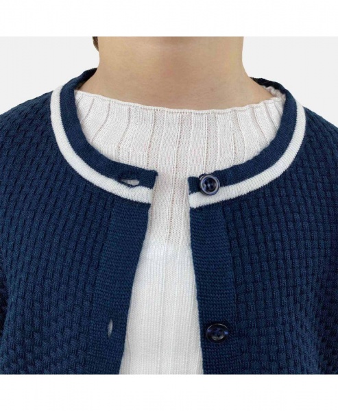 Кофта для девочки ART KNIT Герда р.128 синий 