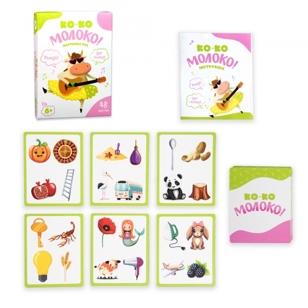 Гра карткова Strateg Ко-ко Молоко 30386