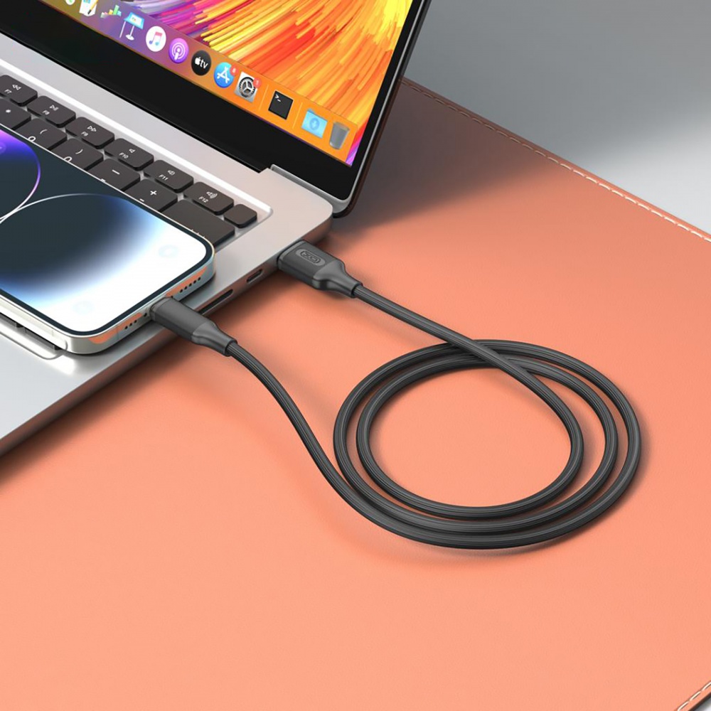 Кабель Xo NB265-AC USB-A to USB-C 3А 1 м black (NB265-AC.black)