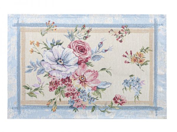 Серветка декоративна Home Textile Lefard гобелен Shabby 35x50 см квітковий принт 