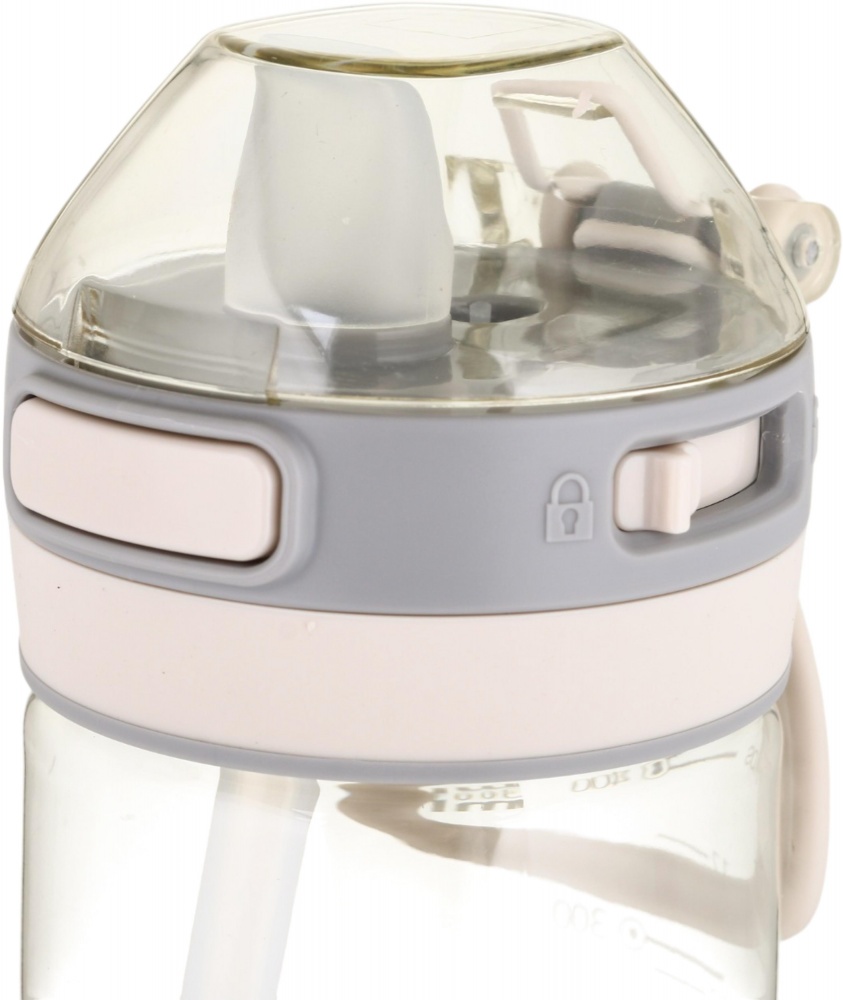 Пляшка для води SELIYA 500 мл з соломинкою та ремінцем колір в асортименті