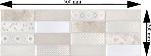 Плитка Halcon Opal Mosaico Crema 20x60 