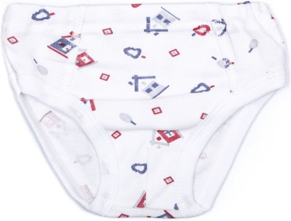 Комплект белья для мальчиков Фламинго Домик р.80 белый с принтом 188-1007-12 