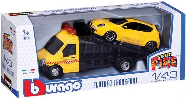 Ігровий набір Bburago 1:24 автоперевізник c автомоделлю Alfa Romeo Mito