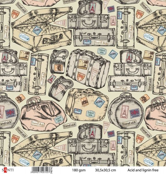 Бумага для скрапбукинга №3 5 шт. 30,5x30,5 см 180 г/м² разноцветный 