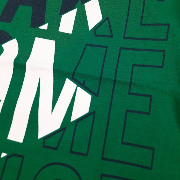 Футболка для мальчика AKKU Make Some р.128 зеленый 9064 