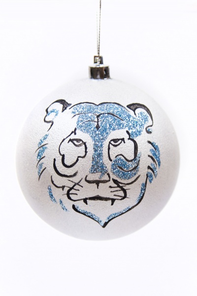 Шар Капля d100 80 мм красный/золото 2539