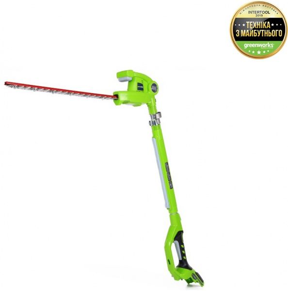 Кущоріз акумуляторний GreenWorks телескопічний G24PH51 (2300707)