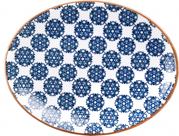 Тарілка овальна 25х19 см Moove Lotus Bonna