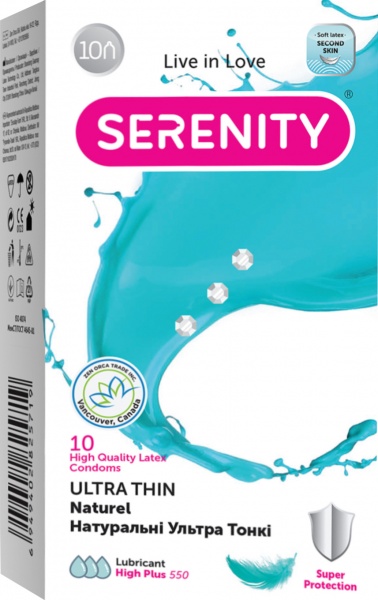 Презервативи SERENITY Ультра тонкі 10 шт.