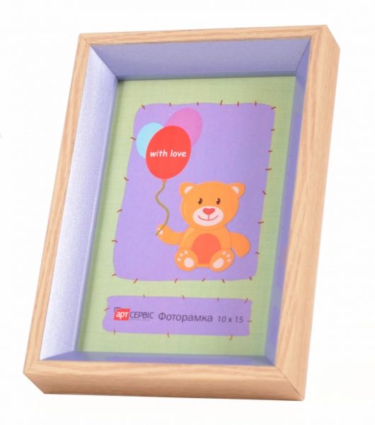 Рамка для фото Арт-Сервіс ЭА-00673 10x15 см бежевый с сиреневым 