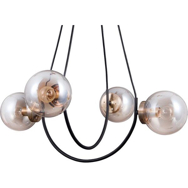 Люстра подвесная Victoria Lighting Caprice/SP4 4x5 Вт E14 бронза/черный 