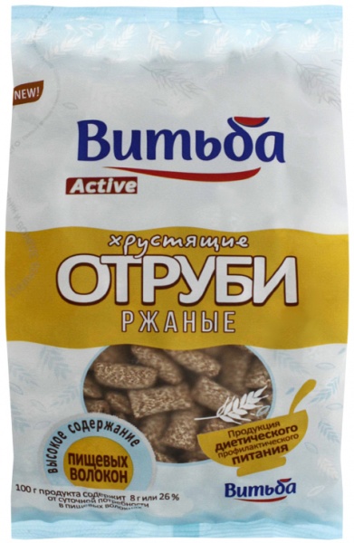 Висівки Витьба хрусткі житні 130 г