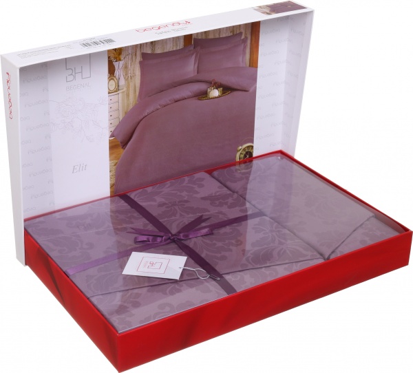 Комплект постільної білизни Delone 2 208ТС фіолетовий La Nuit 