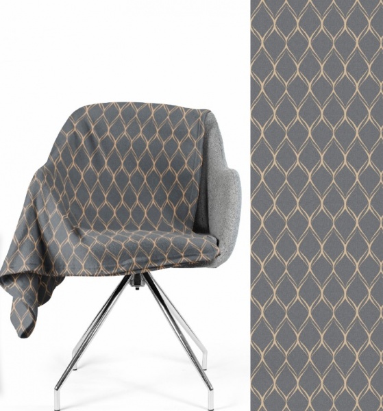 Плед Frannel Cross 200x220 см сірий La Nuit 