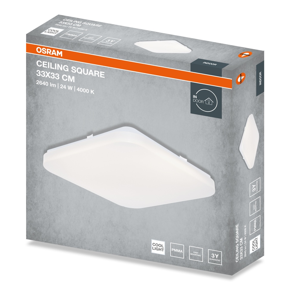 Світильник світлодіодний Osram 24 Вт 4000 K CEILING SQUARE IP20