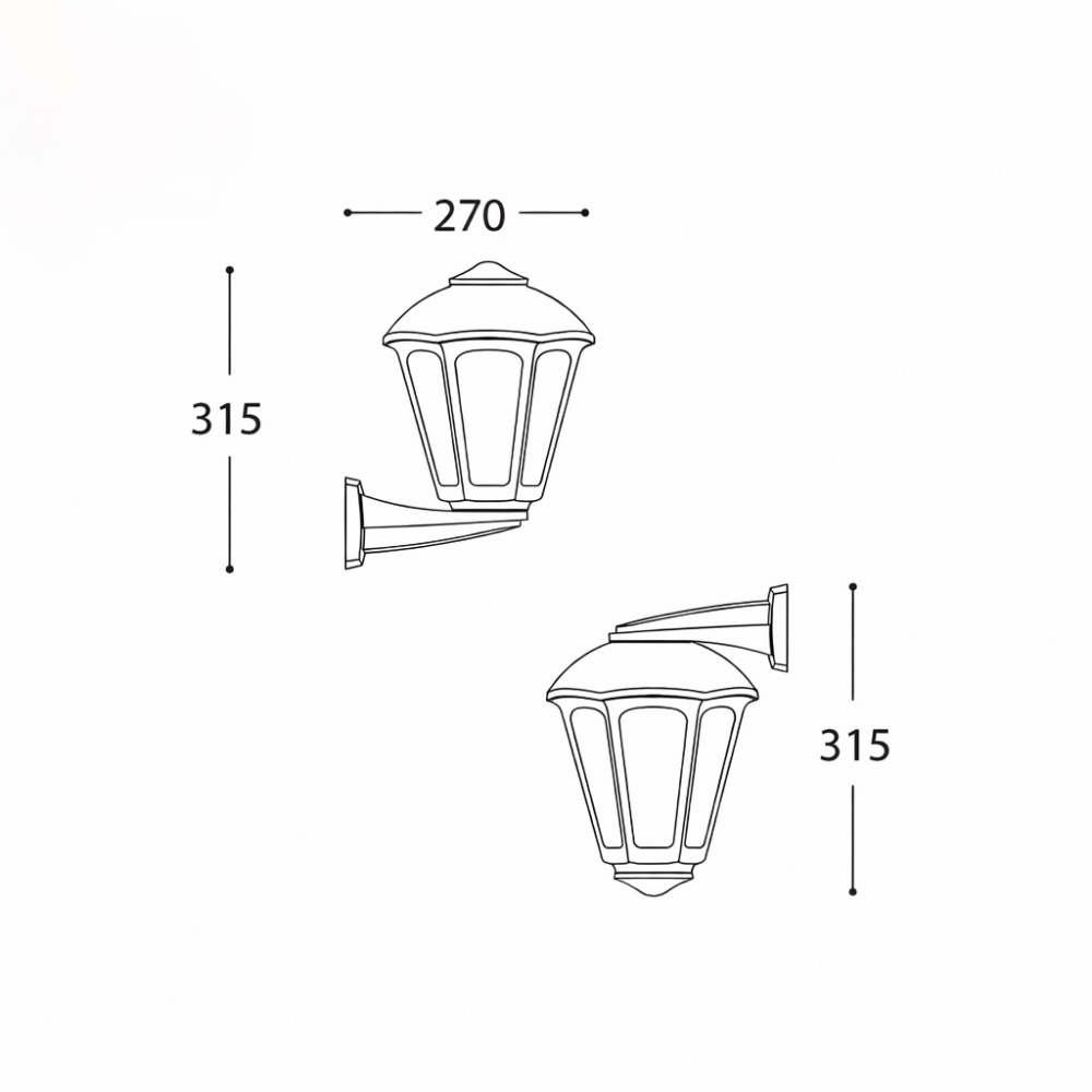 Светильник уличный настенный FUMAGALLI NARDO/GIAMPY E27 12 Вт IP55 серый