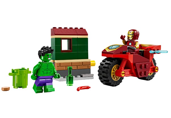 Конструктор LEGO Super Heroes Marvel Залізна Людина на мотоциклі й Галк 76287