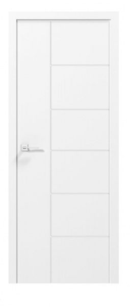 Дверное полотно Rodos Paint-3 ПГ 800 мм белый матовый 