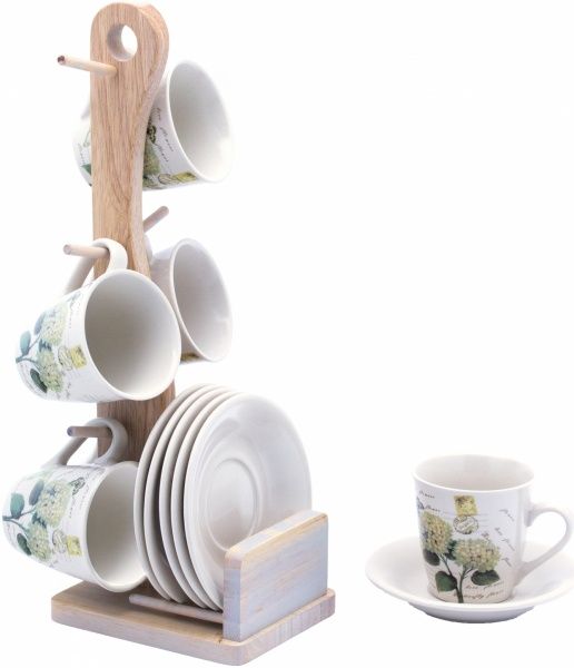 Сервиз для кофе Hortensie 13 предметов на 6 персон 24-269-050 Krauff