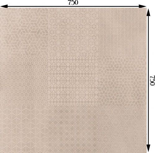 Плитка STN CERAMICA Linum Beige Decor 75x75 