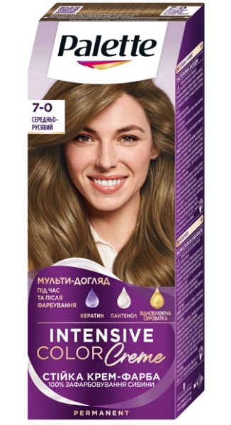 Краска для волос Palette Naturals 7-0 Средне русый 110 мл
