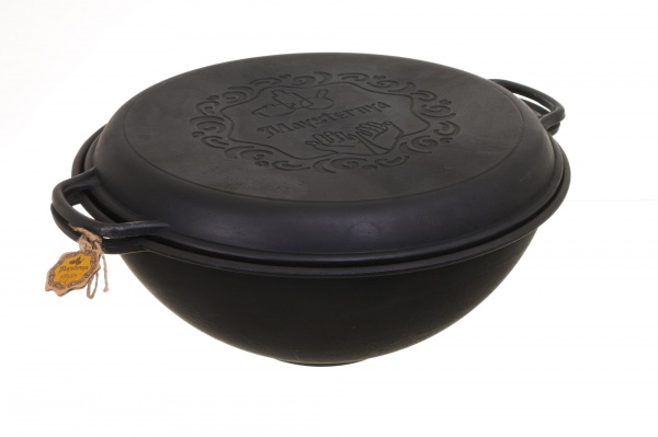 Казан узбецький WOK із кришкою-сковородою 12 л Maysternya