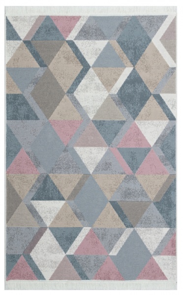 Килим Ekohali Arya AR 10 Blue Pink 160x230 см двосторонній 