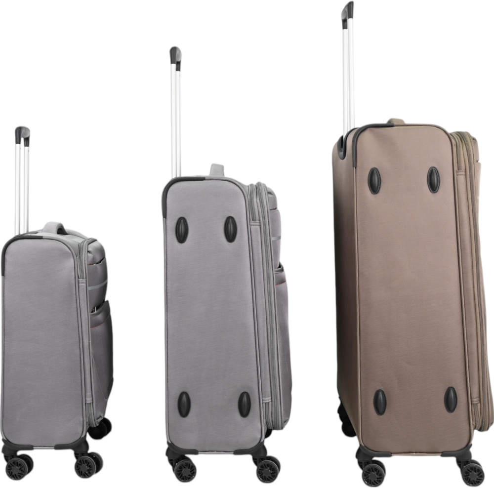 Чемодан Compass MS-3006 35 л коричневый 55x39x20 см S