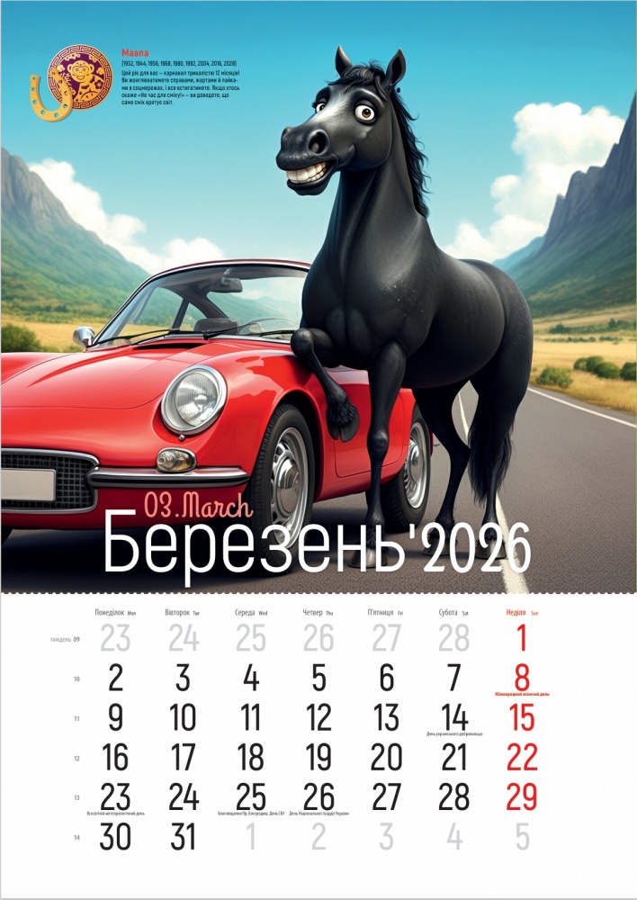 Календар настінний Діана Плюс