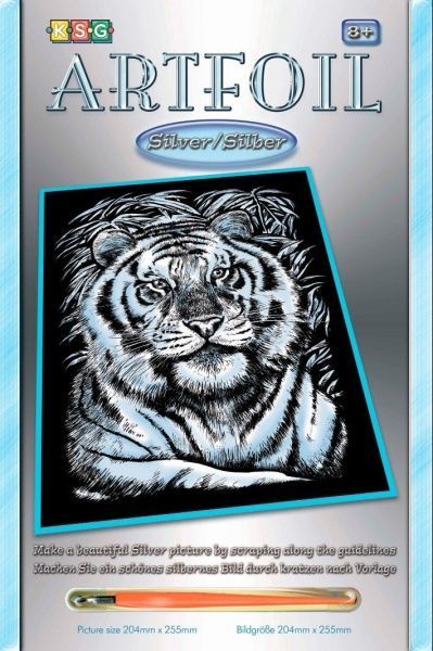 Набор для творчества Sequin Art ARTFOIL SILVER White Tiger