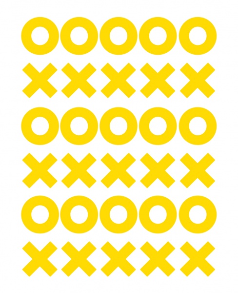 Светоотражающая наклейка LOOM XO LM-10036-yellow для твердых поверхностей