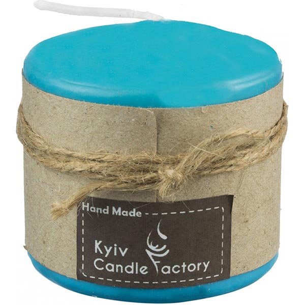 Свеча Candle Factory EcoLife голубая 60 мм