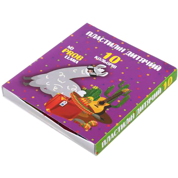 Пластилін ЛАМА 10 кольорів 200 г 331010/L