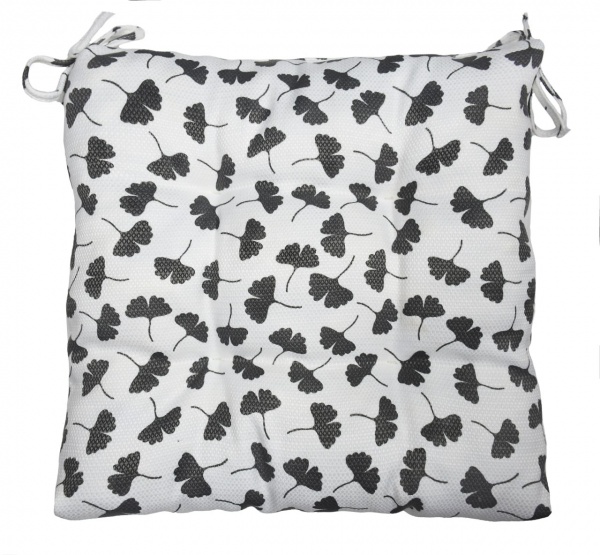 Подушка на стул МАСАО гинкго серый Прованс