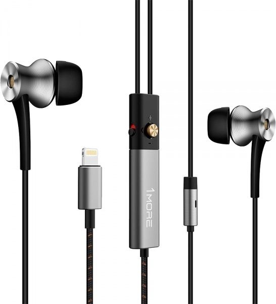 Гарнітура 1More Dual Driver Lightning ANC Mic E1004 grey 