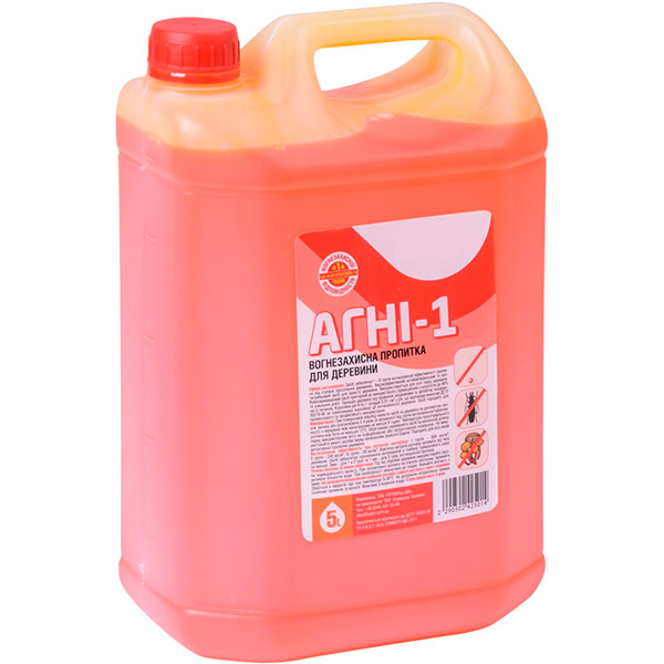 Вогнебіозахист BuildLab Агні-1 світло-жовтий 5 л 5 кг